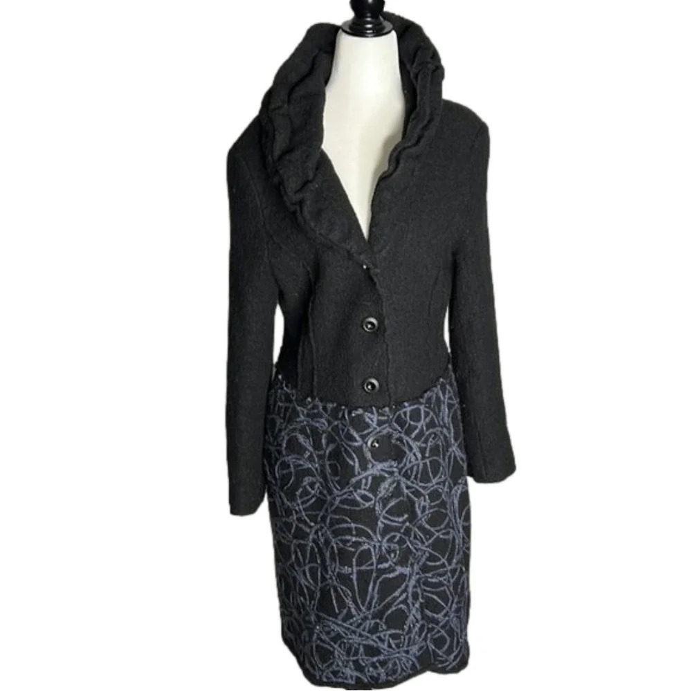 Spanner Boiled Wool Lightweight Duster Jacket